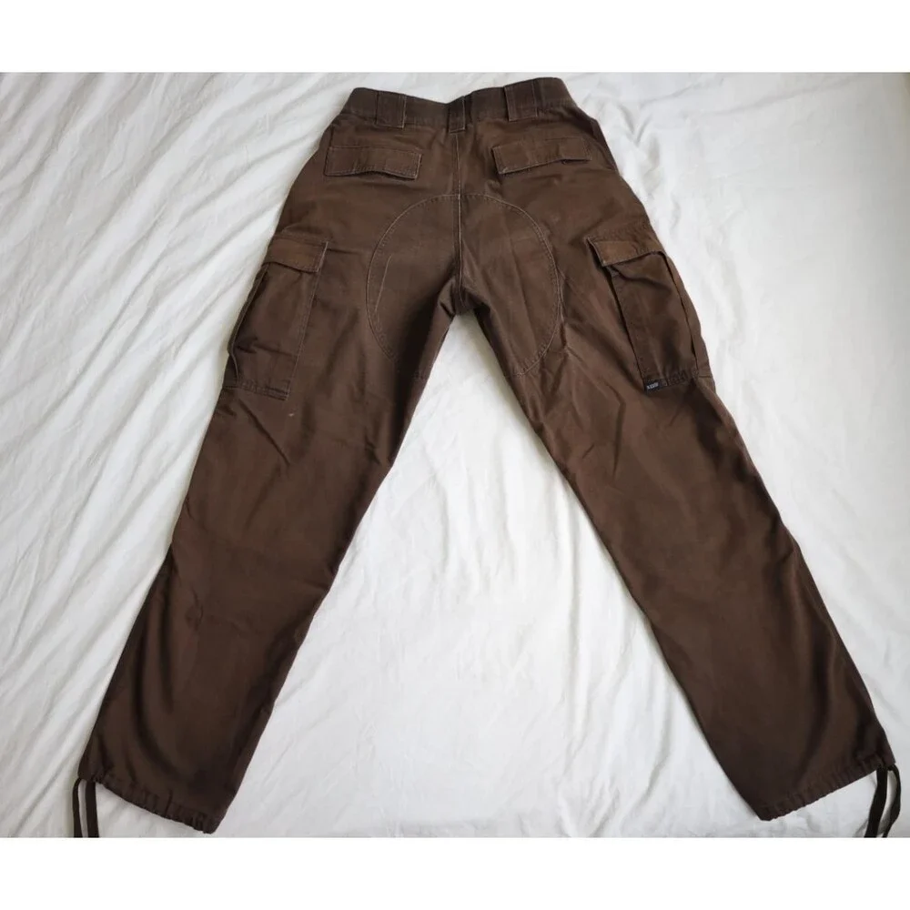 5.11 Tactical Pants Mens Medium Regular Brown Ripstop Cargo Drawstring Hem 30x31